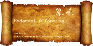 Madarasi Alfonzina névjegykártya